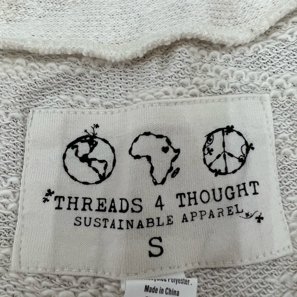 threads 4 thought cream Cardigan size small - Picture 5 of 5